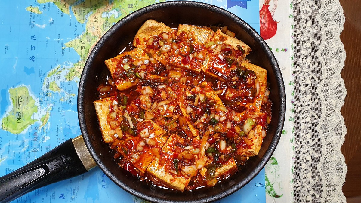 Vegan Dubu Jorim Korean Braised Tofu