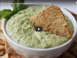Green Basil Garlic Hummus