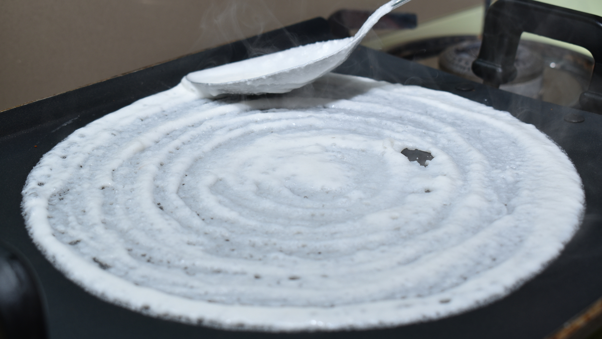 South Indian Dosa On Griddle