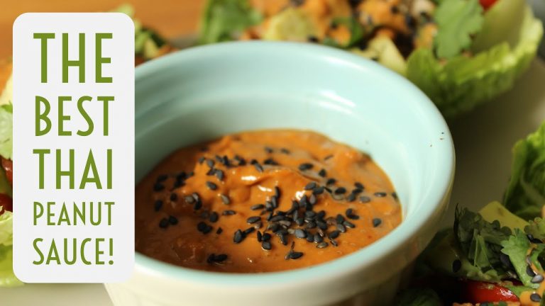 Spicy Vegan Peanut Sauce: Recipe Video