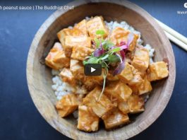 Tofu Curry in Peanut Sauce