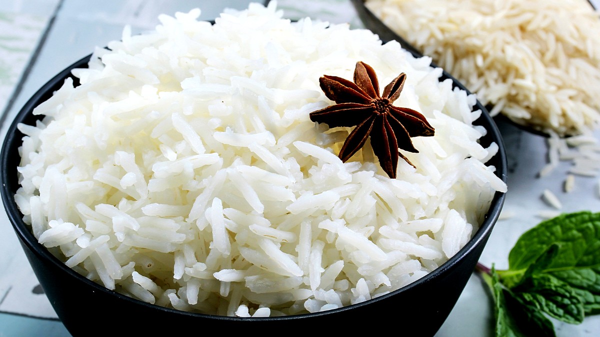 Perfectly Cooked Basmati Rice