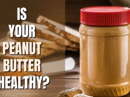 Commercially produced peanut butter