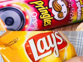 Comparison of Fat Content in Lays and Pringles