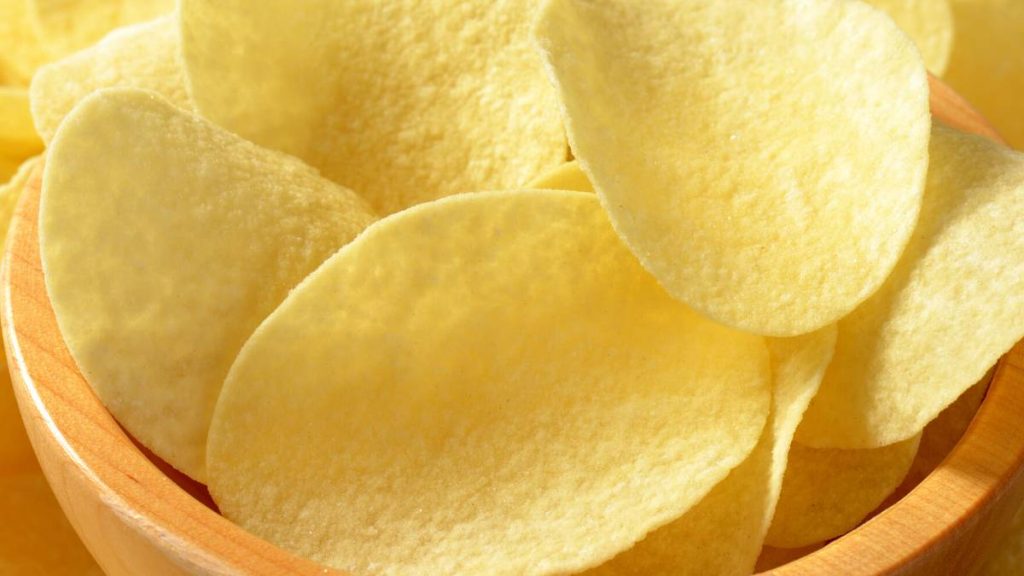 Pringles Potato Crisps In A Bowl